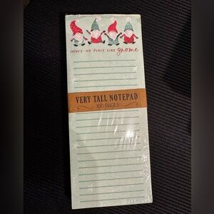 Winter Gnome Tall Note Pad with magnet